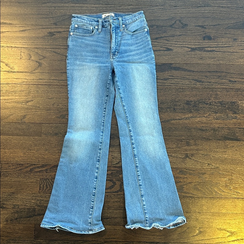 Madewell Women’s Light Blue Skinny Flare Jeans Size 26 - Picture 2 of 12